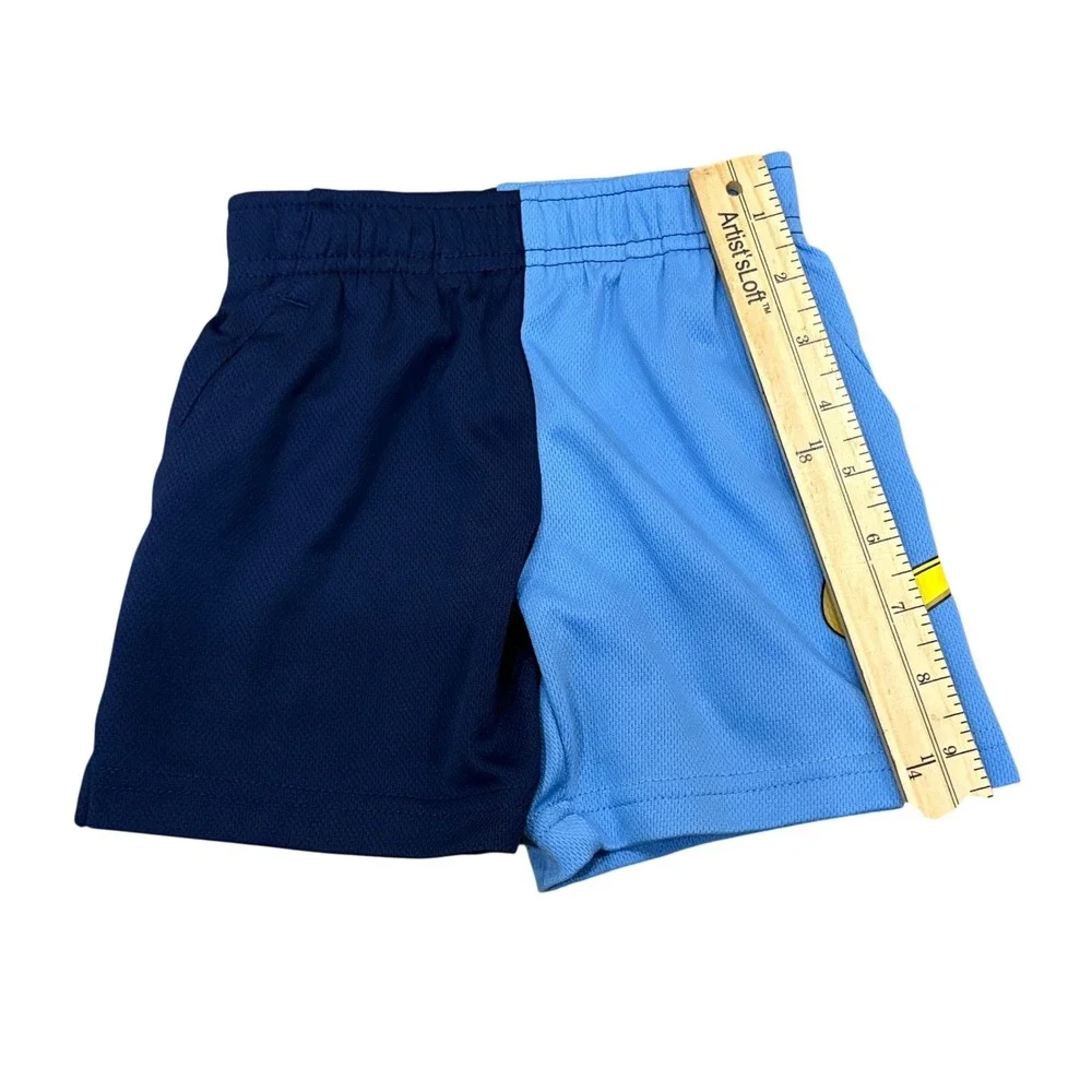 Nike Dri-FIT Shorts Kids 2T Blue Split Color Mesh Athletic Just‎ Do It J788-B9F